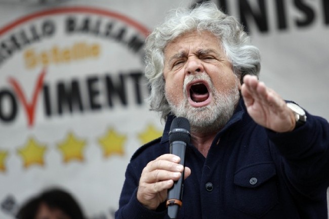 Beppe Grillo, le leader du Mouvement 5 Etoiles.