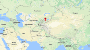 Le Kirghizistan est un petit pays d'Asie centrale. - google map