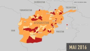 Les provinces situées au sud de l'Afghanistan sont les plus touchées par les Talibans.