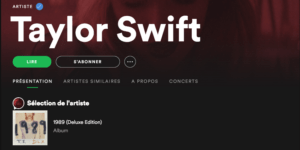 Taylor Swift met fin à son boycott de Spotify